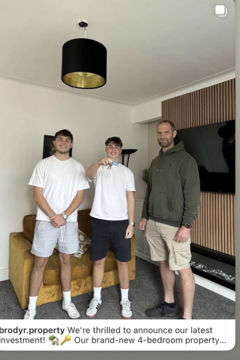 Instagram post announcing a new 4-bedroom property investment
